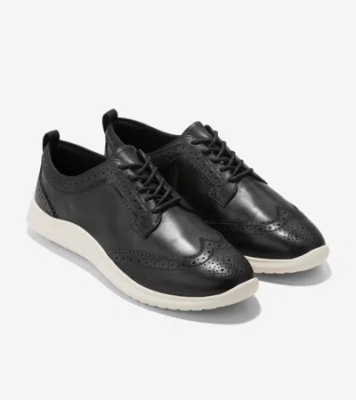 Cole Haan Zerogrand Meritt Wingtip Oxford In Black