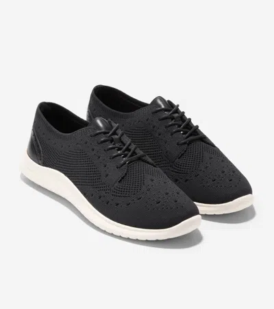 Cole Haan Zerogrand Meritt Stitchlite Oxfords In Black
