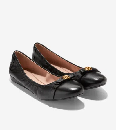 Cole Haan Tova Bow Ballet Flat In Black