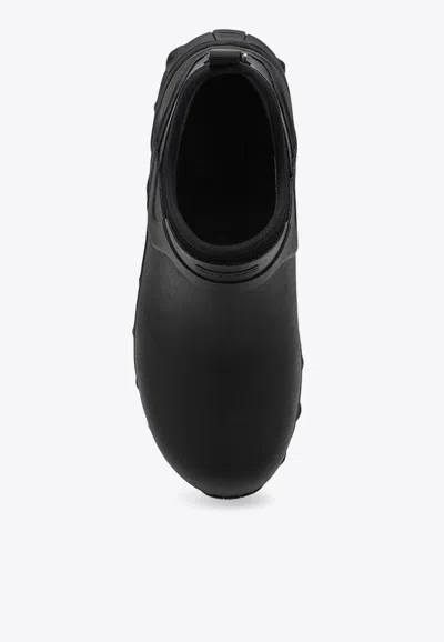 Givenchy Bogs Chelsea Boots In Rubber And Neoprene In Black