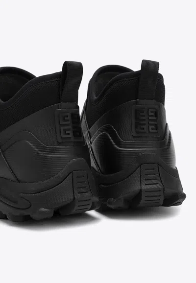Givenchy Bogs Chelsea Boots In Rubber And Neoprene In Black