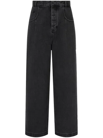 Studio Tomboy Patch-pocket Jeans In Grey