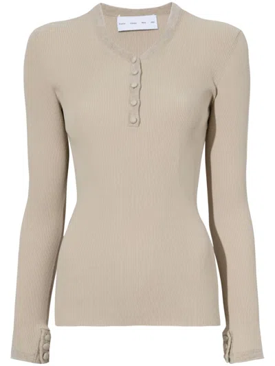 Proenza Schouler White Label Isla Knitted Top In Neutrals