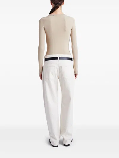 Proenza Schouler White Label Isla Knitted Top In Neutrals