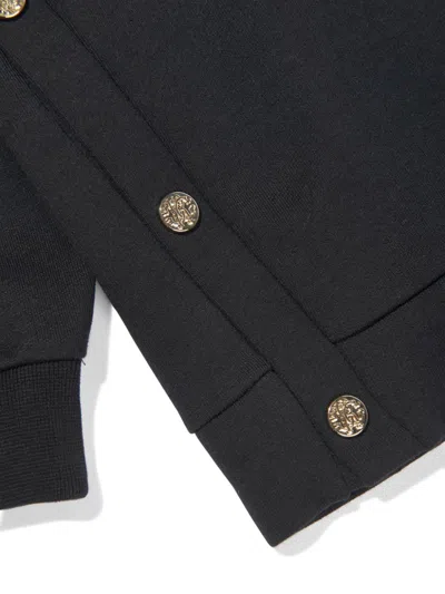 Roberto Cavalli Logo-embroidered Hoodie In Black