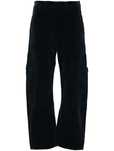 Citizen Of Humanity Citizens Of Humanity Marcelle Stretch-corduroy Cargo Trousers In Blue