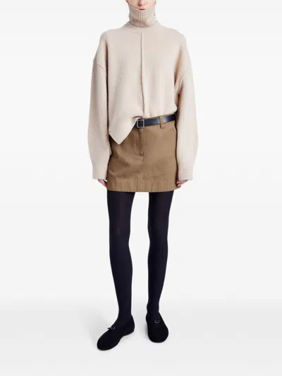 Proenza Schouler White Label Silas Miniskirt In Neutrals