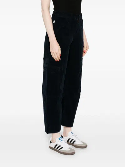 Citizen Of Humanity Citizens Of Humanity Marcelle Stretch-corduroy Cargo Trousers In Blue