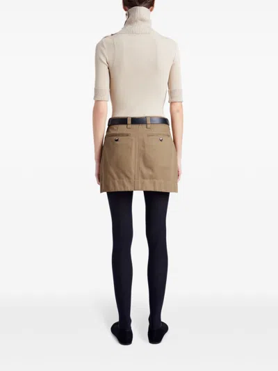 Proenza Schouler White Label Silas Miniskirt In Neutrals