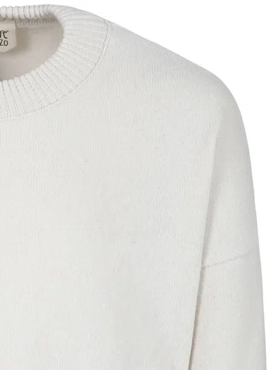 Shop Caffe' D'orzo Fine-knit Jumper In Neutrals