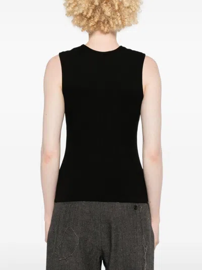 Agolde Ribbed Poppy Tank Top In Black