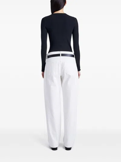 Shop Proenza Schouler White Label Isla Knitted Top In Black