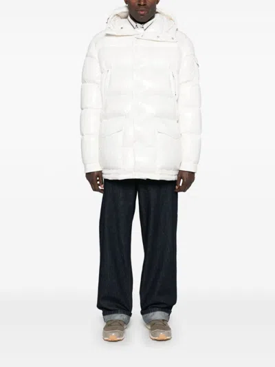 Moncler White Chiablese Short Puffer Jacket In White