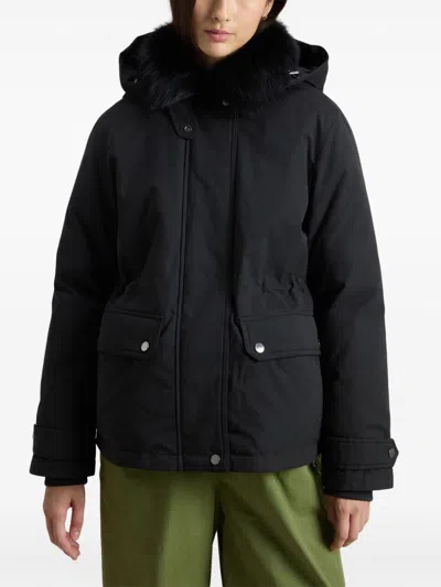 Woolrich Arctic Parka Coat In Black