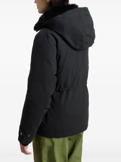 Woolrich Arctic Parka Coat In Black