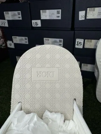 Pre-owned Dior Size 42 (us 9) -  Alpha Sandal Slides ‘ White ' | Brand