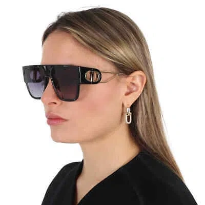Pre-owned Dior Smoke Browline Ladies Sunglasses 30montaigne S3u Cd40036u 01a 58 In Gray