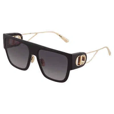 Pre-owned Dior Smoke Browline Ladies Sunglasses 30montaigne S3u Cd40036u 01a 58 In Gray