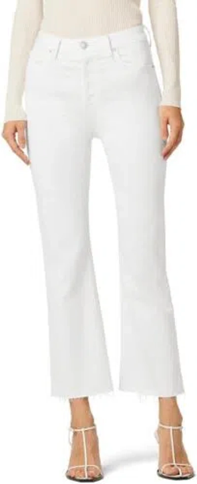 Pre-owned Hudson Women's Faye Ultra High Rise Bootcut Crop Jean In White