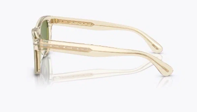 Pre-owned Oliver Peoples Ov5393su 109452 Sunglasses Men's Buff-honey/green Crystal Lenses