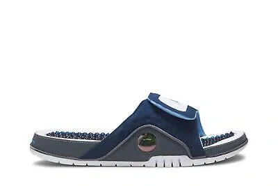Pre-owned Jordan Air   Hydro 13 Retro Slide 'navy' 684915-401 In White