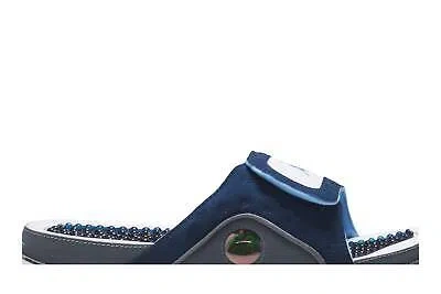 Pre-owned Jordan Air   Hydro 13 Retro Slide 'navy' 684915-401 In White