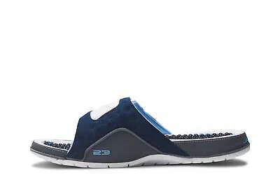 Pre-owned Jordan Air   Hydro 13 Retro Slide 'navy' 684915-401 In White