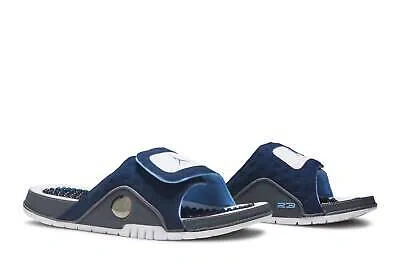 Pre-owned Jordan Air   Hydro 13 Retro Slide 'navy' 684915-401 In White