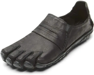 Pre-owned Vibram Men's Fivefingers Cvt Leather Minimalist Casual Walking Shoe In Black