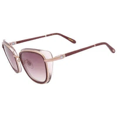 Pre-owned Chopard Violet Gradient Butterfly Ladies Sunglasses Schd40s 08fe 56 In Purple