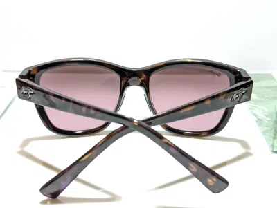 Pre-owned Maui Jim Hanapaa Unisex Purple Brown Tortoise Maui Rose Polarized Lens Rs538-13d In Pink