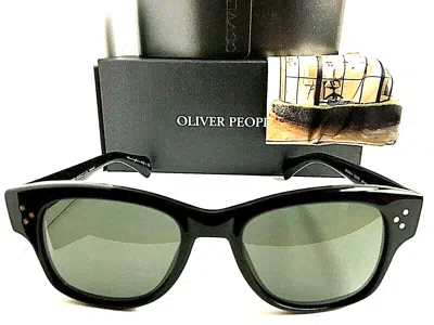 Pre-owned Oliver Peoples Polarized  Jannsson 51mm Black Men's Sunglasses