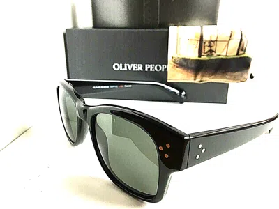 Pre-owned Oliver Peoples Polarized  Jannsson 51mm Black Men's Sunglasses