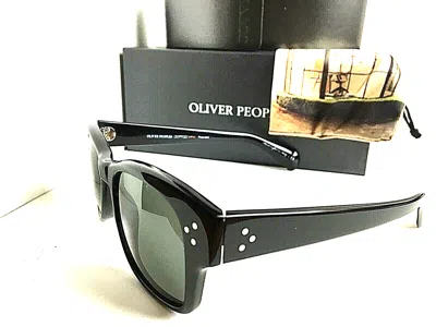 Pre-owned Oliver Peoples Polarized  Jannsson 51mm Black Men's Sunglasses