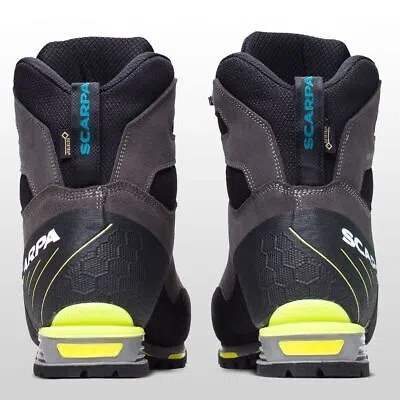 Pre-owned Scarpa Manta Tech Gtx Mountaineering Boot - Men's Shark/lime, 41.5
