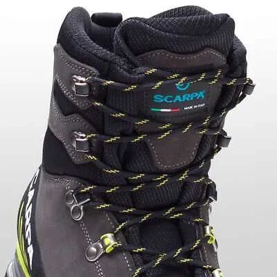 Pre-owned Scarpa Manta Tech Gtx Mountaineering Boot - Men's Shark/lime, 41.5