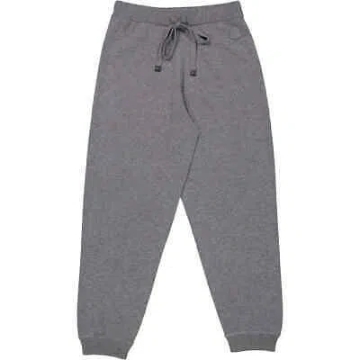 Pre-owned Moncler Ladies Medium Grey Wool And Cashmere Knitted Track Pants In Gray
