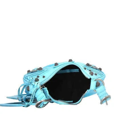Pre-owned Balenciaga Turquoise Xs Le Cagole Shoulder Bag 67130923eby4809