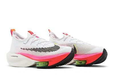 Pre-owned Nike Wmns Air Zoom Alphafly Next% Flyknit 'rawdacious' Dj5456-100 In White/black/black/black