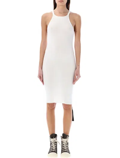 Rick Owens Drkshdw Drkshdw By Rick Owens Racer Back Tank Dress In White
