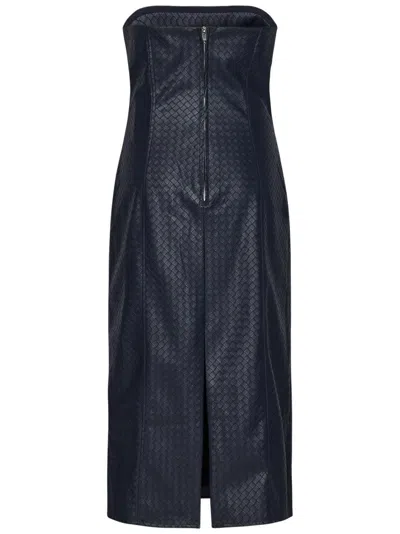 Rotate Birger Christensen Braided Midi Dress In Black