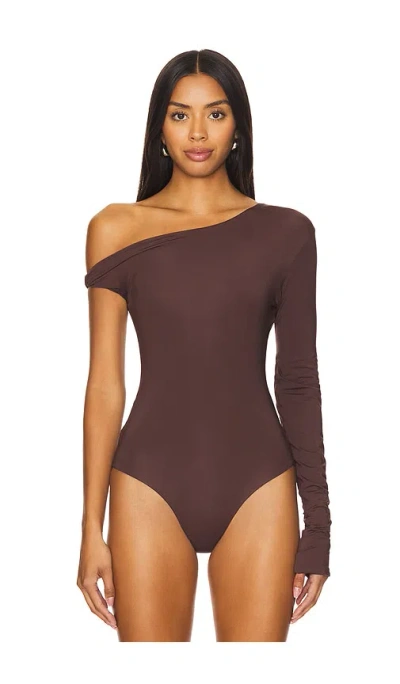 Maygel Coronel Moro Bodysuit In Brown