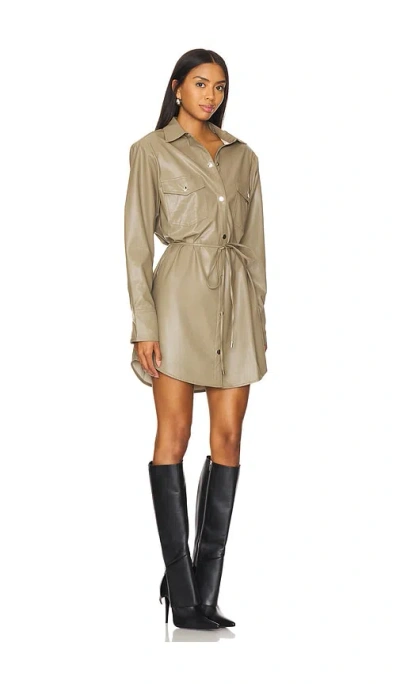 Nookie Off Duty Shirt Dress In Tan