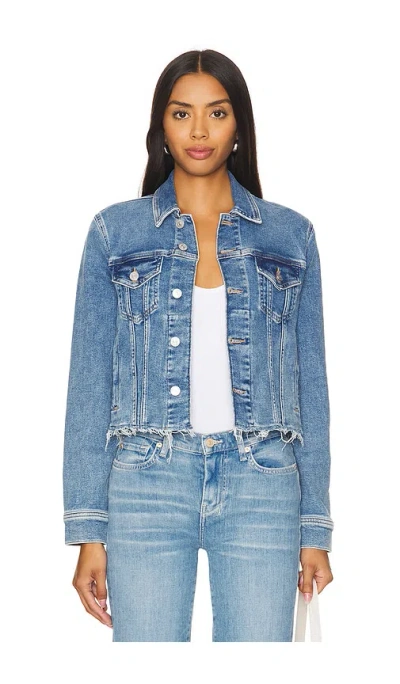 7 For All Mankind Trucker Denim Jacket In Blue