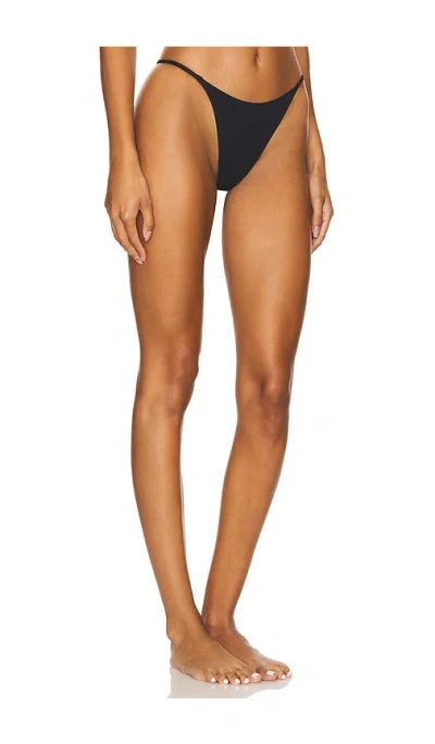 Fleur Du Mal Le Stretch Multifit Micro G-string In Black