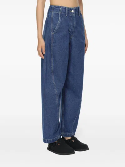 Studio Nicholson Akerman Wide-leg Jeans In 蓝色