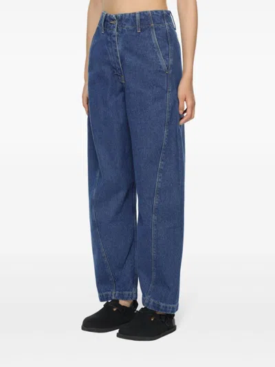 Studio Nicholson Akerman Wide-leg Jeans In 蓝色