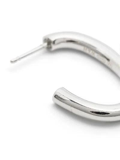 Wouters & Hendrix Les Eternelles Hoop Earrings In 银色