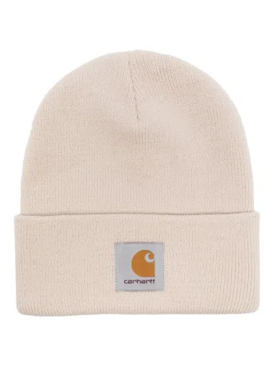 Carhartt Wip Logo Patch Beanie Hat Unisex Naturalunisex In 中性色