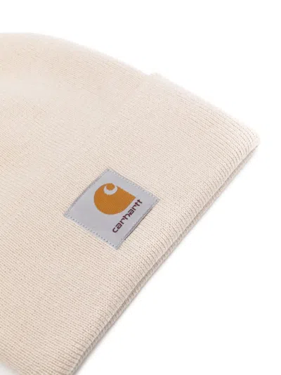 Carhartt Wip Logo Patch Beanie Hat Unisex Naturalunisex In 中性色
